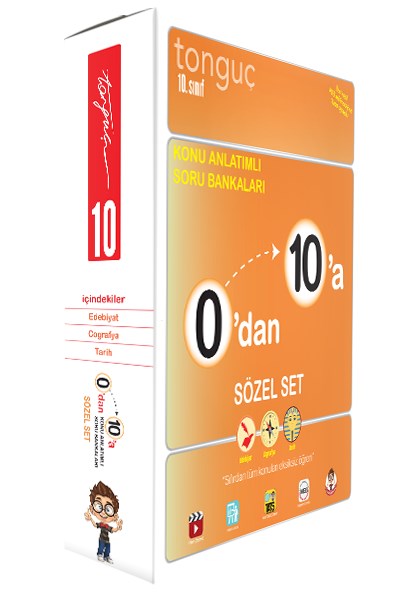 0'dan 10'a Konu Anlatımlı Soru Bankası SÖZEL Set - Tonguç Yayınları