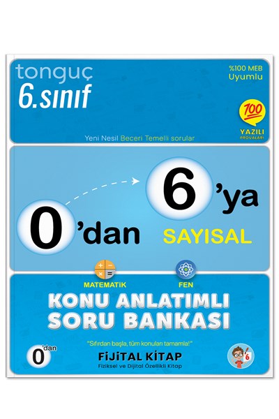 0'dan 6'ya Sayısal Konu Anlatımlı Soru Bankası - Tonguç Yayınları