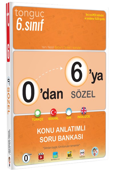 0'dan 6'ya Sözel Konu Anlatımlı Soru Bankası - Tonguç Yayınları
