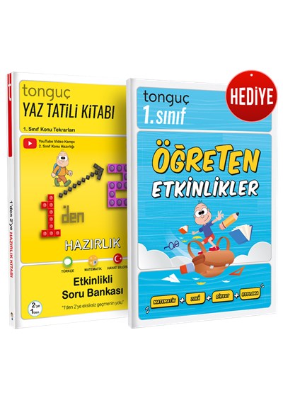 1\'den 2\'ye Hazırlık Kitabı + Öğreten Etkinlikler - Tonguç Yayınları