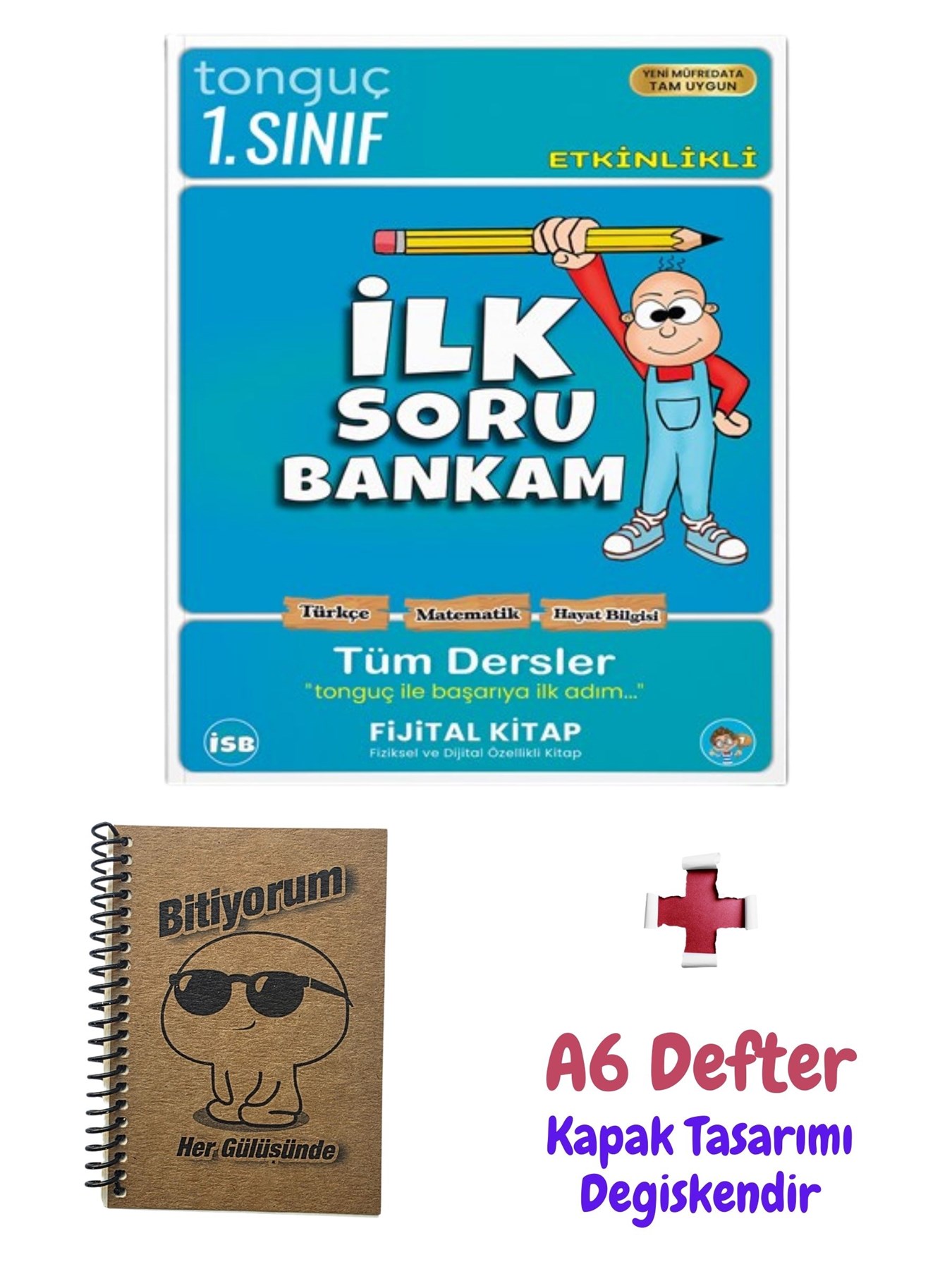 1. Sınıf Tüm Dersler Soru Bankası + A6 Defter - Tonguç Akademi