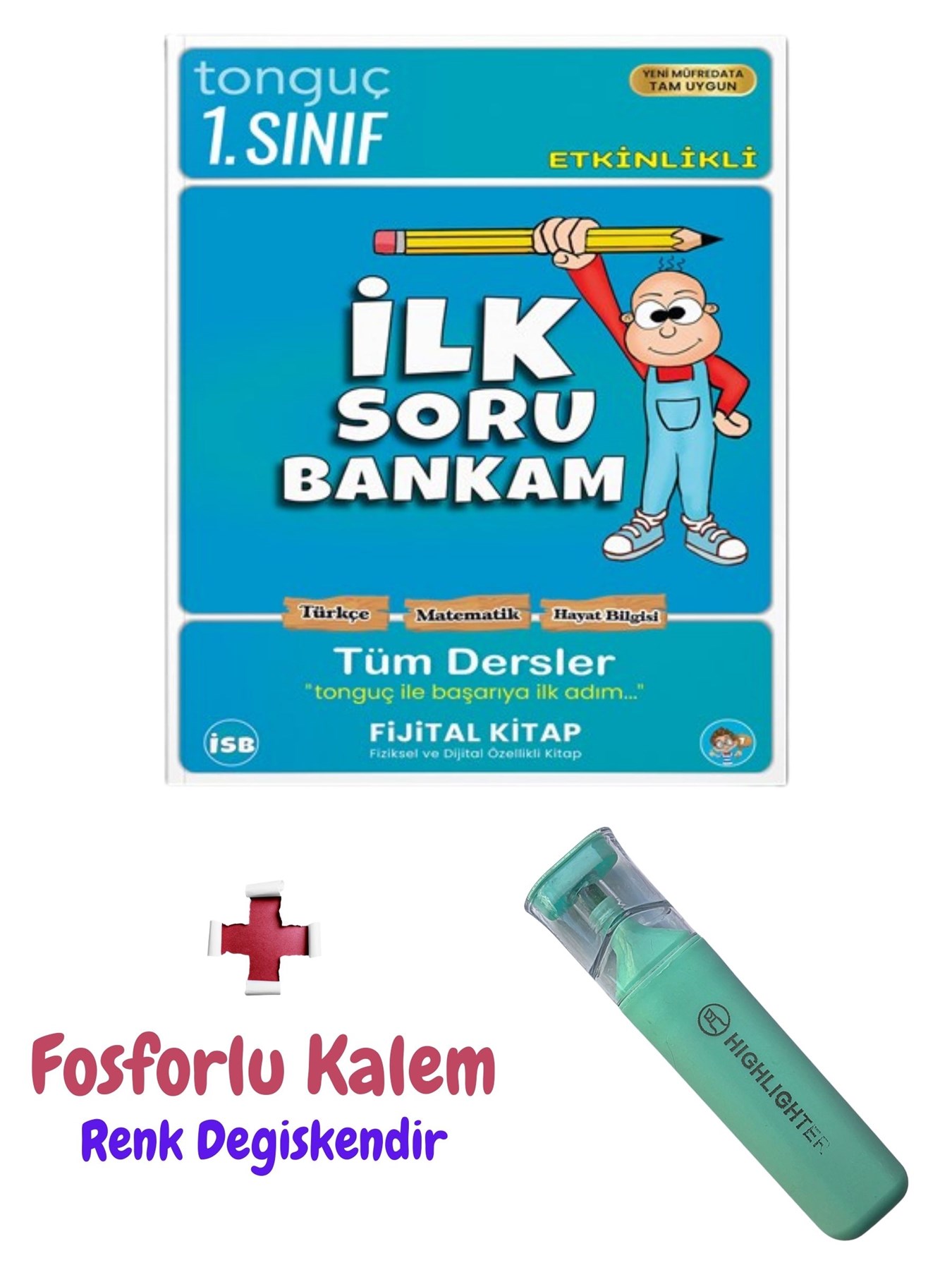 1. Sınıf Tüm Dersler Soru Bankası + Fosforlu Kalem - Tonguç Akademi