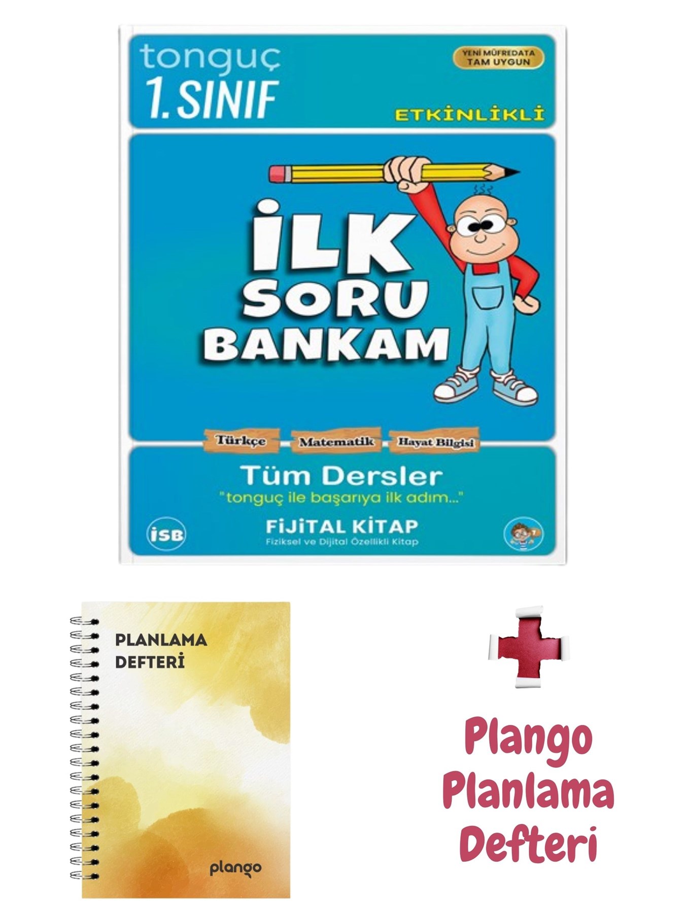 1. Sınıf Tüm Dersler Soru Bankası + Sarı Suluboya Planlama Defteri - Tonguç Akademi