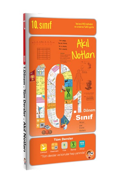 10.1 Akıl Notları Cep Boy 10. Sınıf 1. Dönem Ders Notları  Tonguç Yayınları