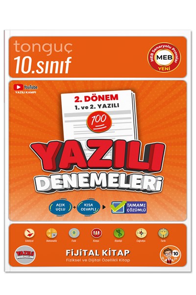 10. Sınıf Yazılı Denemeleri 2. Dönem 1 Ve 2. Yazılı  Tonguç Yayınları