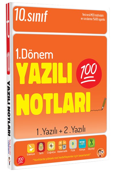 10. Sınıf Yazılı Notları 1. Dönem 1 Ve 2. Yazılı  Tonguç Yayınları