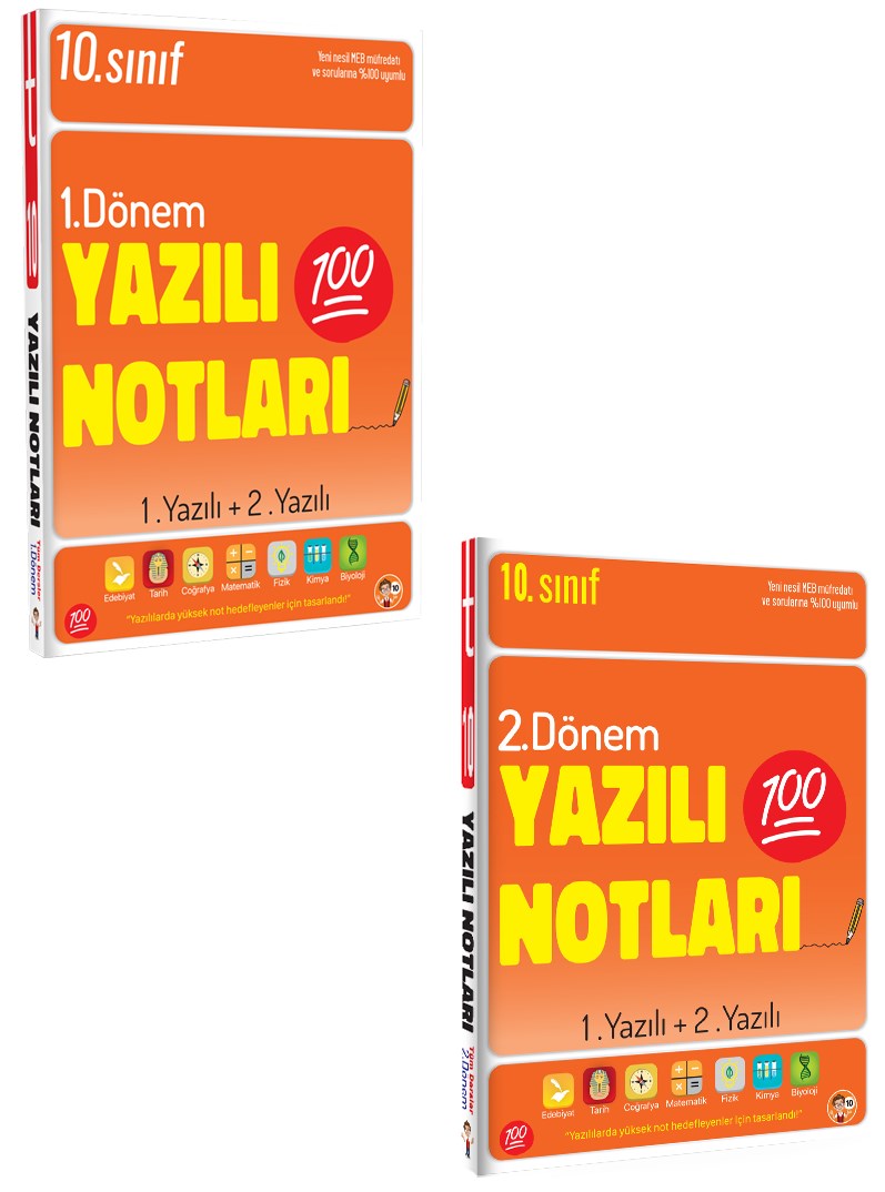 10. Sınıf Yazılı Notları 1. Ve 2.  Dönem 1 Ve 2. Yazılı  Tonguç Yayınları