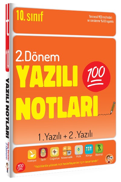 10. Sınıf Yazılı Notları 2. Dönem 1 Ve 2. Yazılı  Tonguç Yayınları