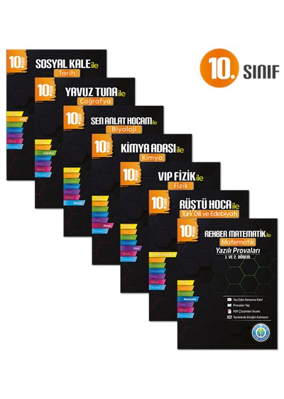10. Sınıf Yazılı Provaları Seti - 7 Kitap 1 ve 2. Dönem - Tonguç Yayınları