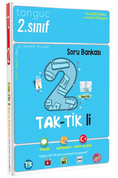 2. Sınıf Taktikli Tüm Dersler Soru Bankası  Tonguç Yayınları