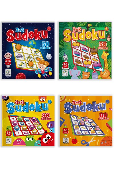 36 Yaş Stickerlı Çıkartmalı Sudoku Seti Yükselen Zeka