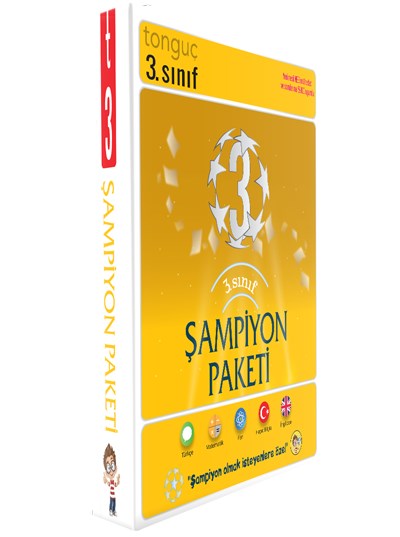 3. Sınıf Şampiyon Paketi  3 Kitap  Tonguç Yayınları