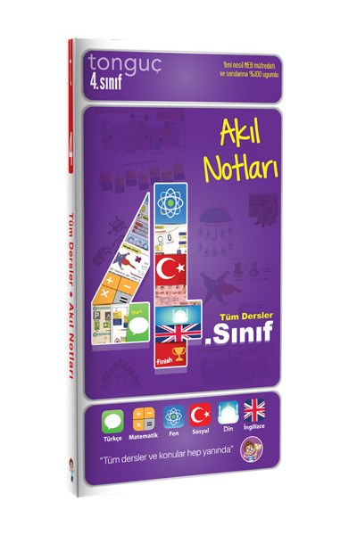 4. Sınıf Akıl Notları Cep Boy 4. Sınıf Ders Notları  Tonguç Yayınları