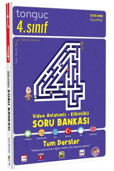 4. Sınıf Tüm Dersler Video Anlatımlı  Etkinlikli Soru Bankası  Tonguç Yayınları