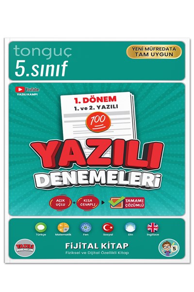 5. Sınıf Yazılı Denemeleri 1. Dönem 1 Ve 2. Yazılı  Tonguç Yayınları