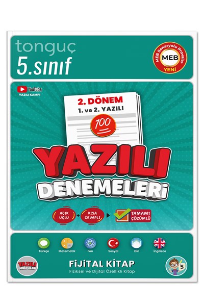 5. Sınıf Yazılı Denemeleri 2. Dönem 1 Ve 2. Yazılı  Tonguç Yayınları