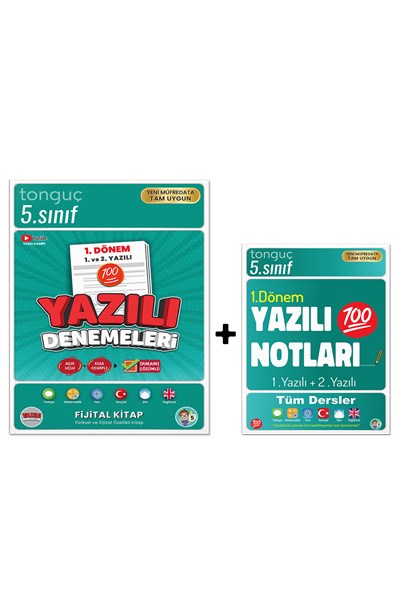 5. Sınıf  Yazılı Denemeleri Ve Yazılı Notları 1. Dönem  Tonguç Yayınları