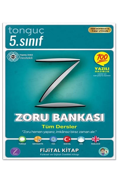 5. Sınıf Zoru Bankası Tüm Dersler Soru Bankası  Tonguç Yayınları