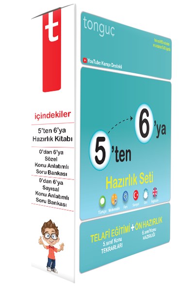 5'ten 6'ya Hazırlık Seti - Tüm Dersler - Tonguç Yayınları