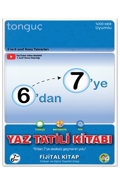 6'dan 7'ye Hazırlık Kitabı - 5. ve 6. Sınıf Konu Tekrarları - Tonguç Yayınları