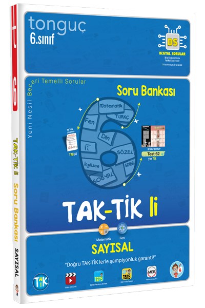 6. Sınıf Taktikli Sayısal Soru Bankası  Tonguç Yayınları
