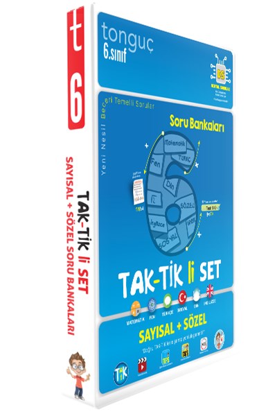 6. Sınıf Taktikli Tüm Dersler Soru Bankası Seti  Tonguç Yayınları