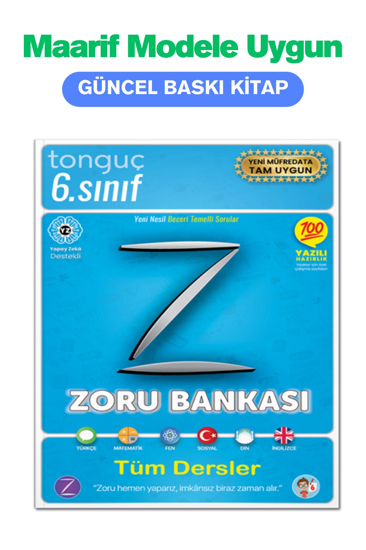 6. Sınıf Zoru Bankası Tüm Dersler Soru Bankası - Tonguç Yayınları