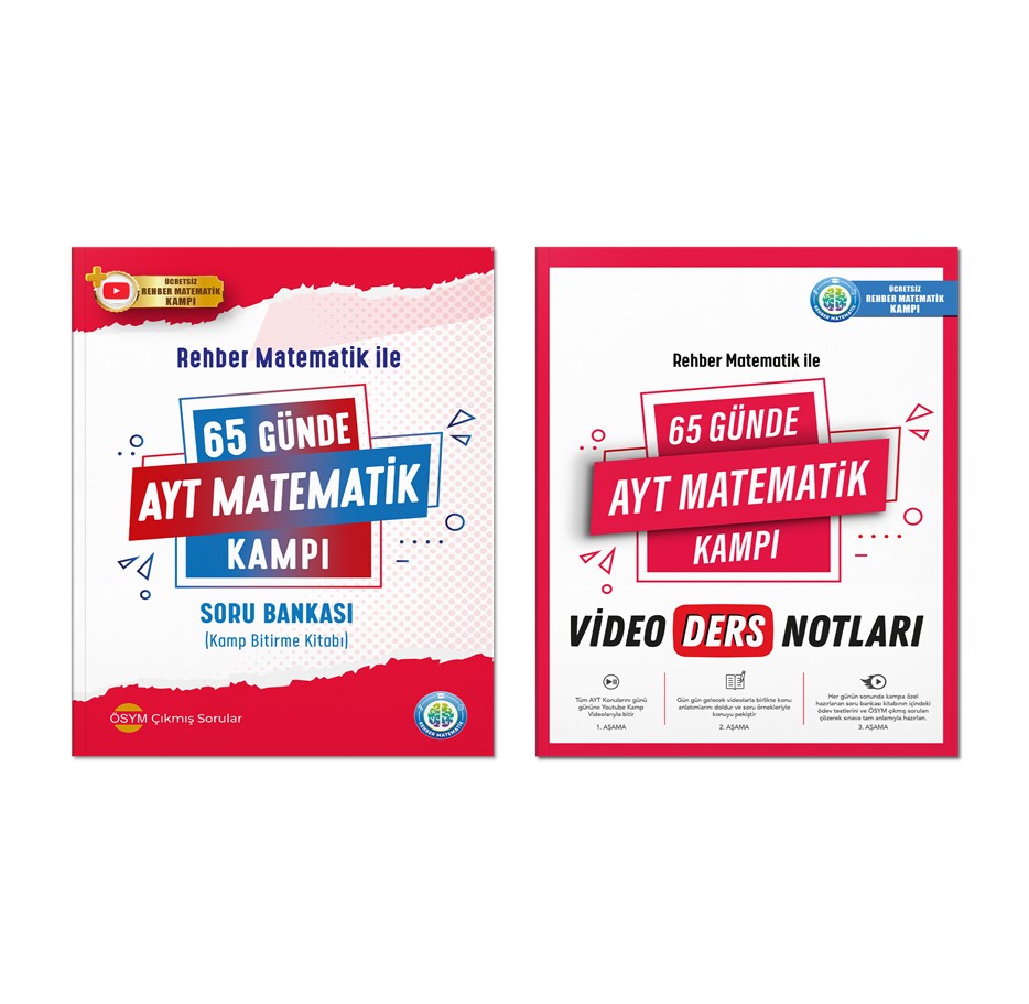65 Günde Ayt Matematik Video Ders Notları Ve Kamp Kitabı  Rehber Matematik