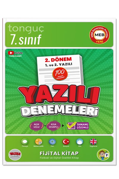 7. Sınıf Yazılı Denemeleri 2. Dönem 1 Ve 2. Yazılı  Tonguç Yayınları