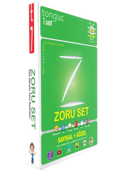 7. Sınıf Zoru Bankası Tüm Dersler Seti Soru Bankası  Tonguç Yayınları