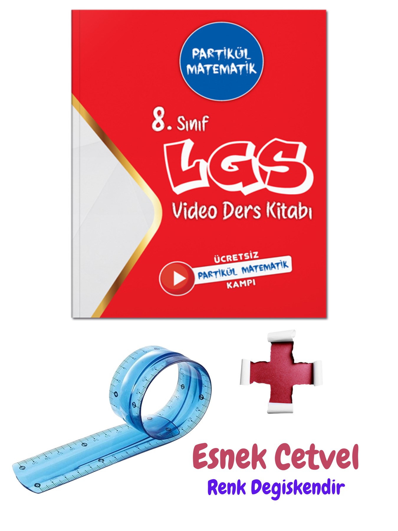 8. Sınıf Partikül Matematik Video Ders Kitabı + Esnek Cetvel