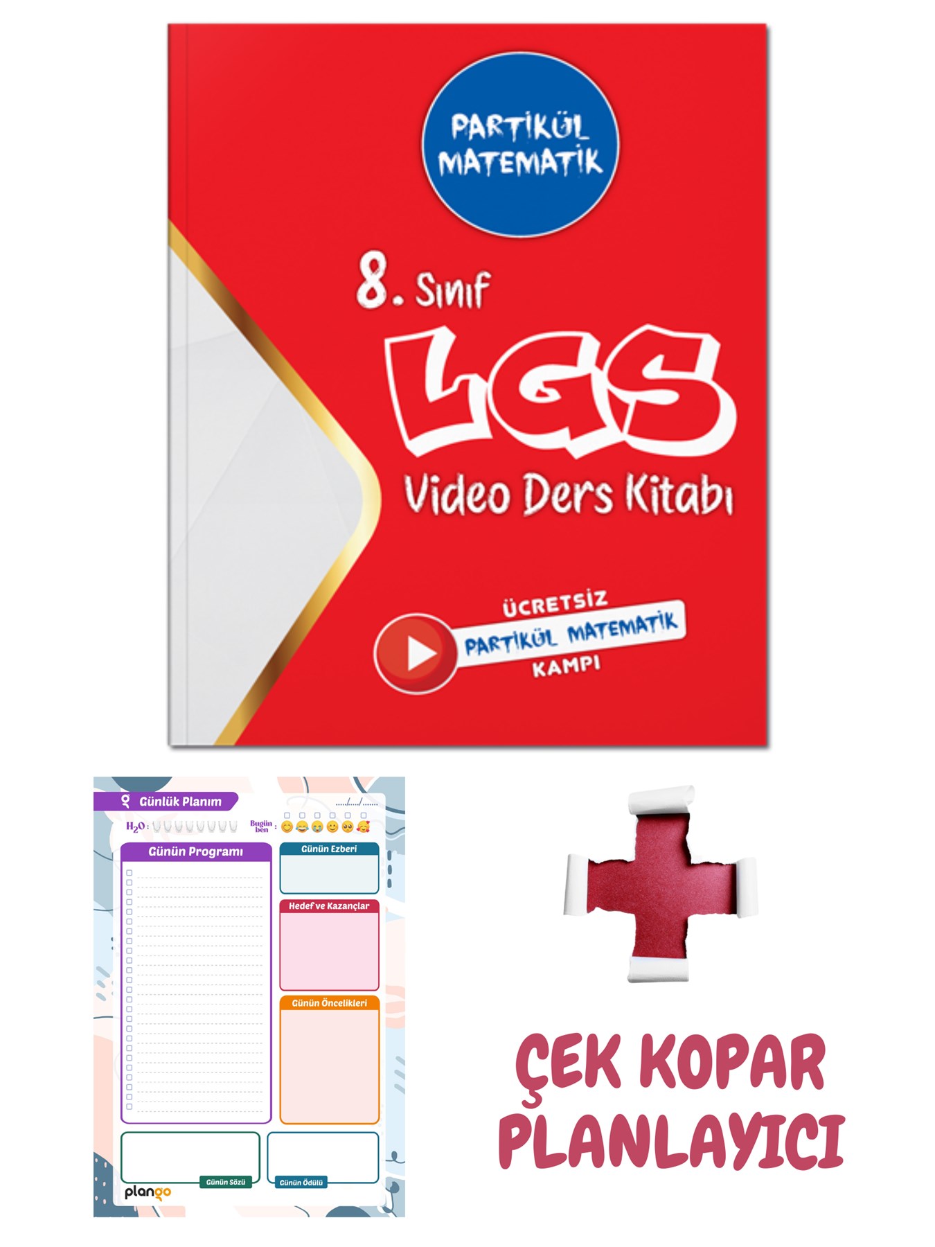 8. Sınıf Partikül Matematik Video Ders Kitabı + Günlük Planlayıcı