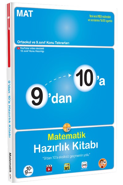 9'dan 10'a Matematik Hazırlık Kitabı - Tonguç Yayınları