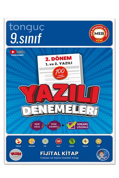 9. Sınıf Yazılı Denemeleri 2. Dönem 1 Ve 2. Yazılı  Tonguç Yayınları