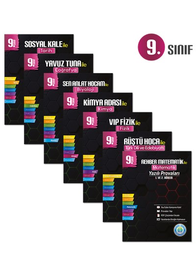 9. Sınıf Yazılı Provaları Seti - 7 Kitap 1 ve 2. Dönem - Tonguç Yayınları