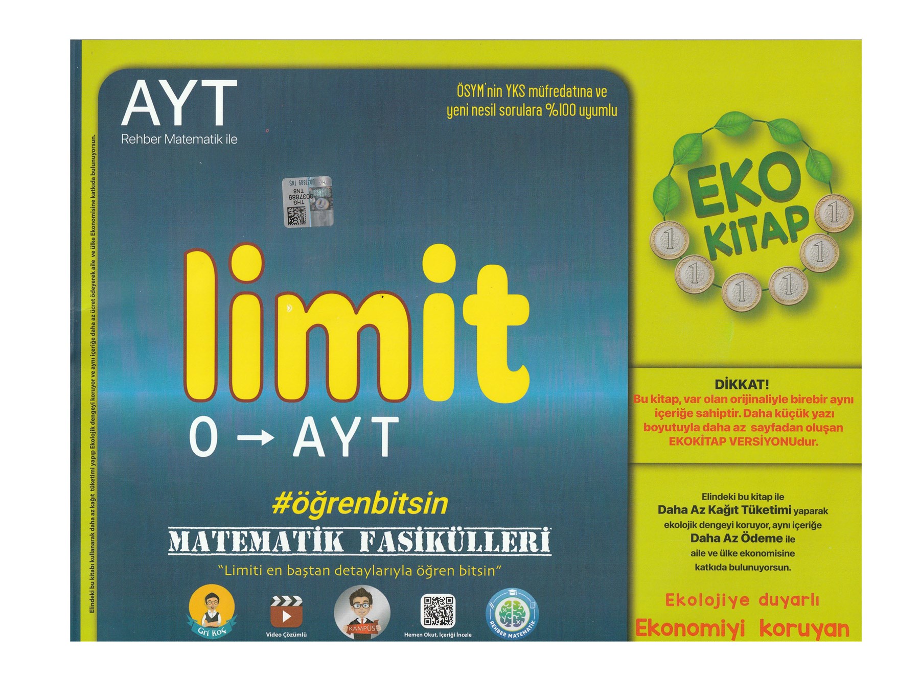 Ayt Matematik Fasikülleri  Limit  Eko  Tonguç Yayınları