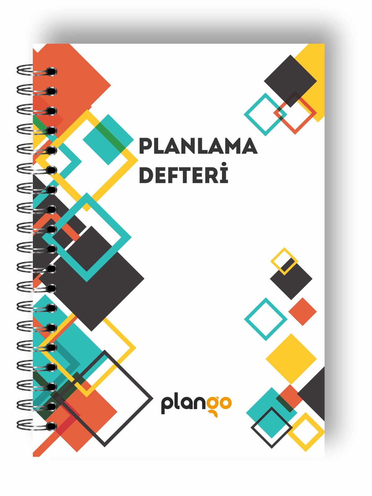 Beyaz Kareler Günlük Planlayıcı Defter  Daily Planner  Ders Çalışma Planlayıcı Defteri  Planlama