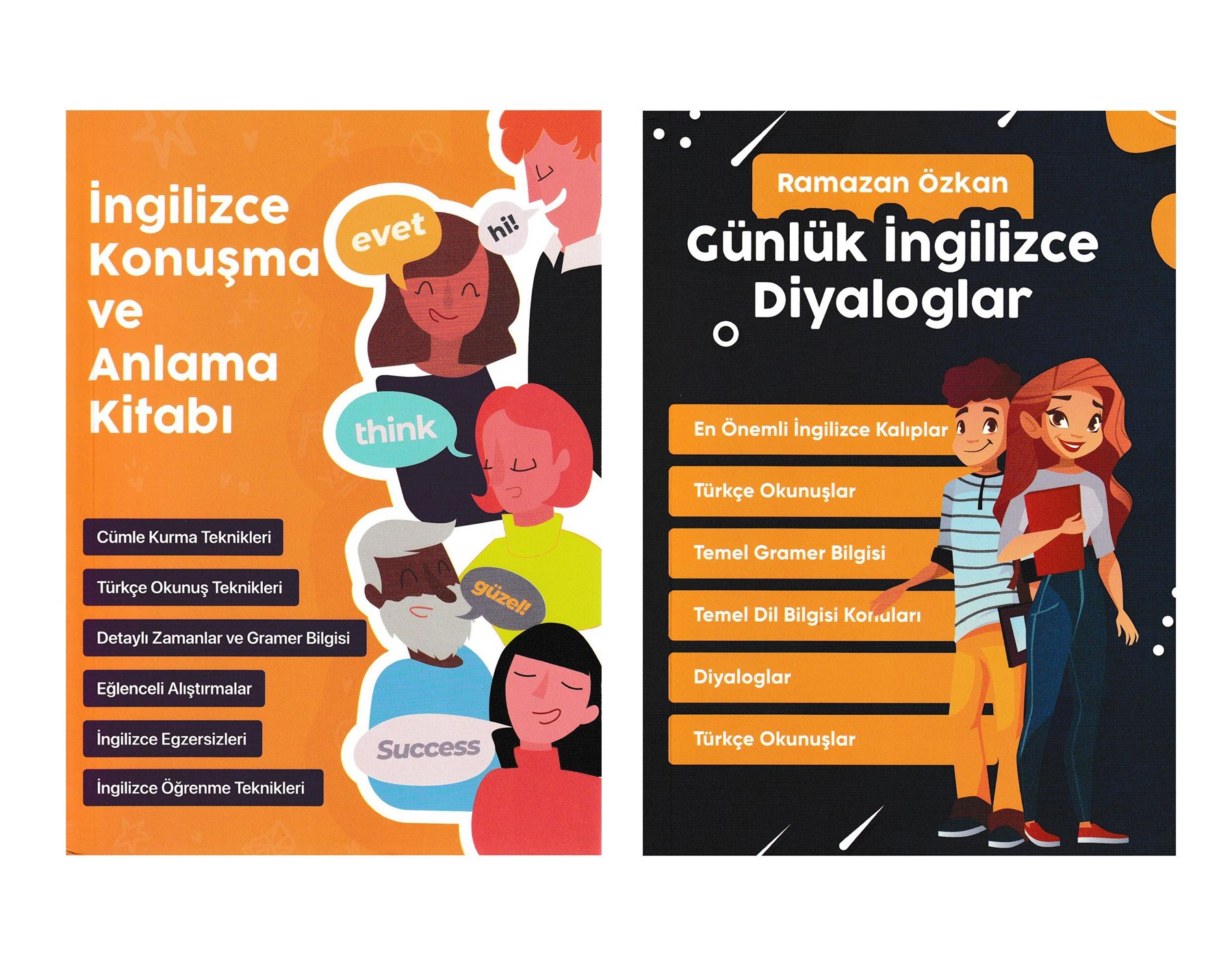 Günlük İngilizce Diyaloglar Ve İngilizce Konuşma Ve Anlama Kitabı  2 Kitap   Ramazan Özkan