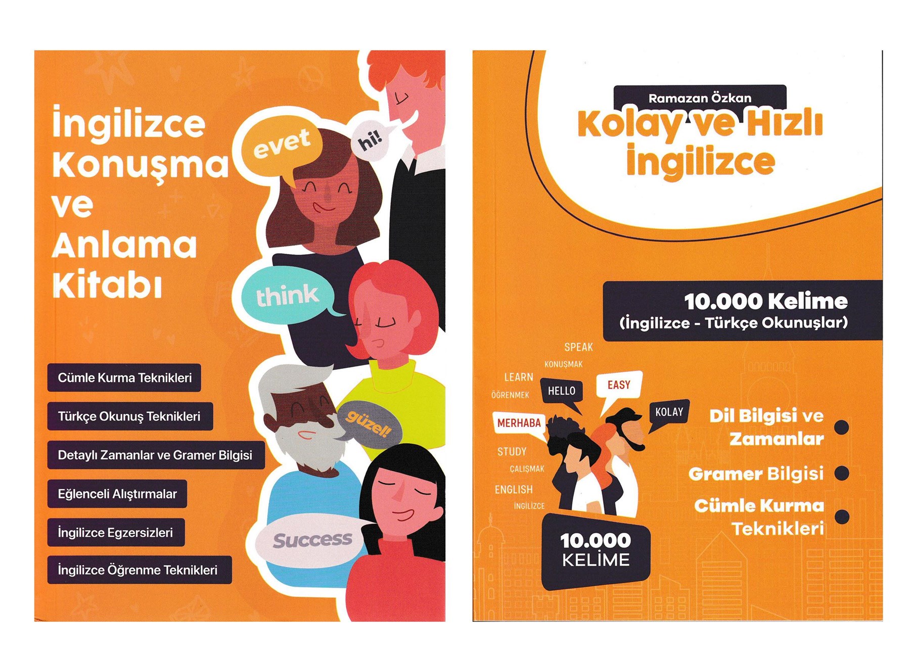 İngilizce Konuşma Ve Anlama Kitabı + Kolay Ve Hızlı İngilizce  2 Kitap   Ramazan Özkan