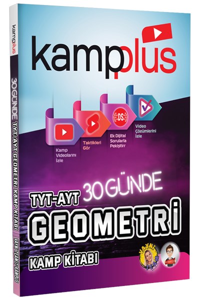Kampplus 30 Günde Tyt  Ayt Geometri Kampı Video Anlatımlı Kamp Kitabı