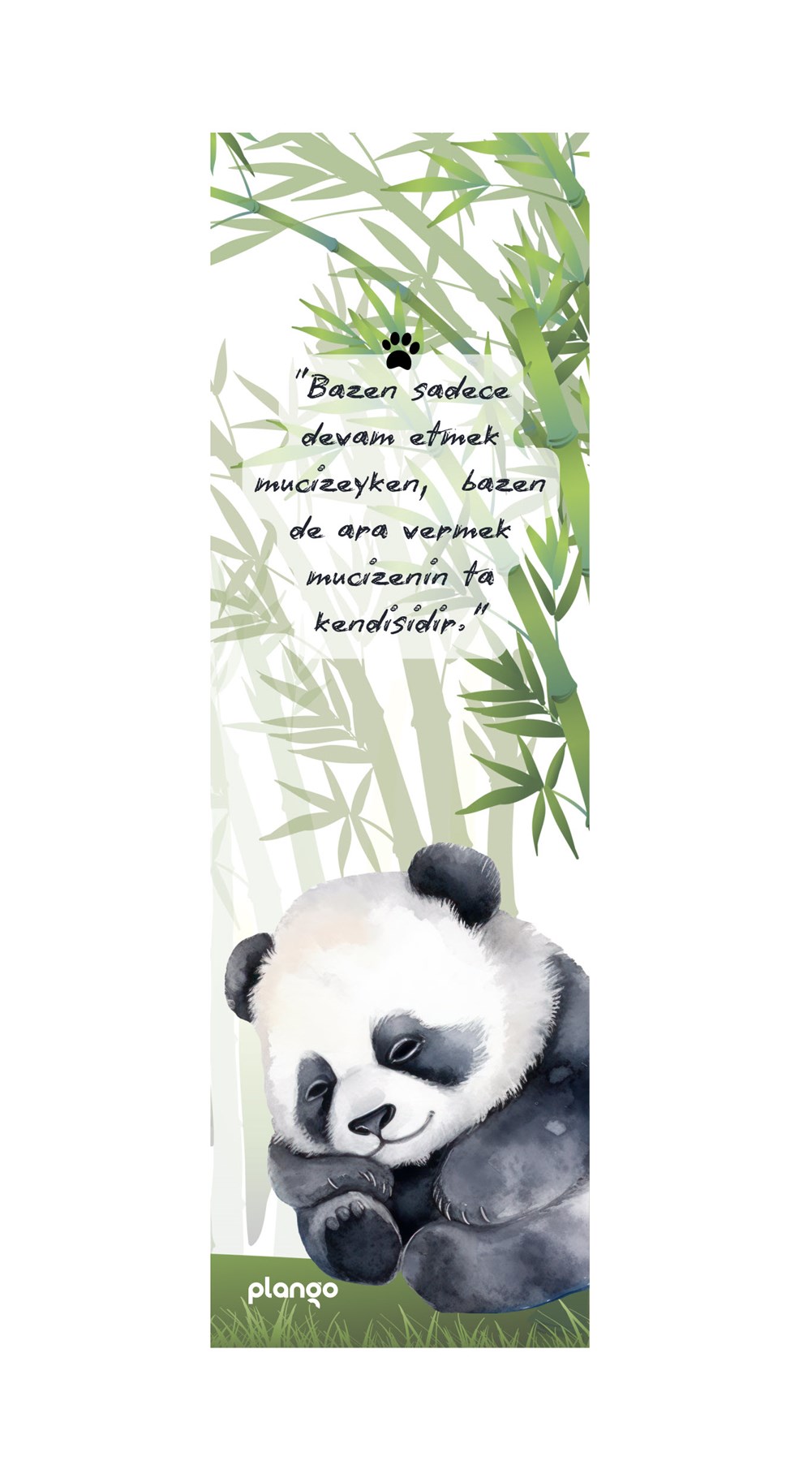 Kitap Ayracı - PANDA Temalı - 400 Gr Karton