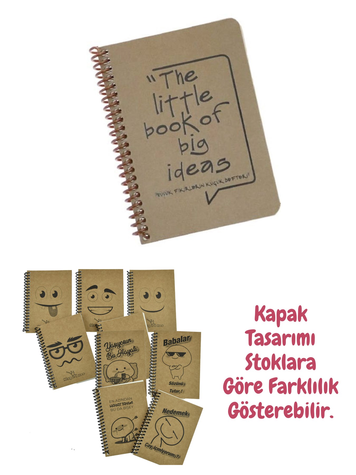 Kraft Kapak A6 Not Defteri