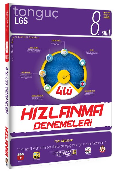 LGS 4'lü Hızlanma Denemeleri - Tüm Dersler - Tonguç Akademi