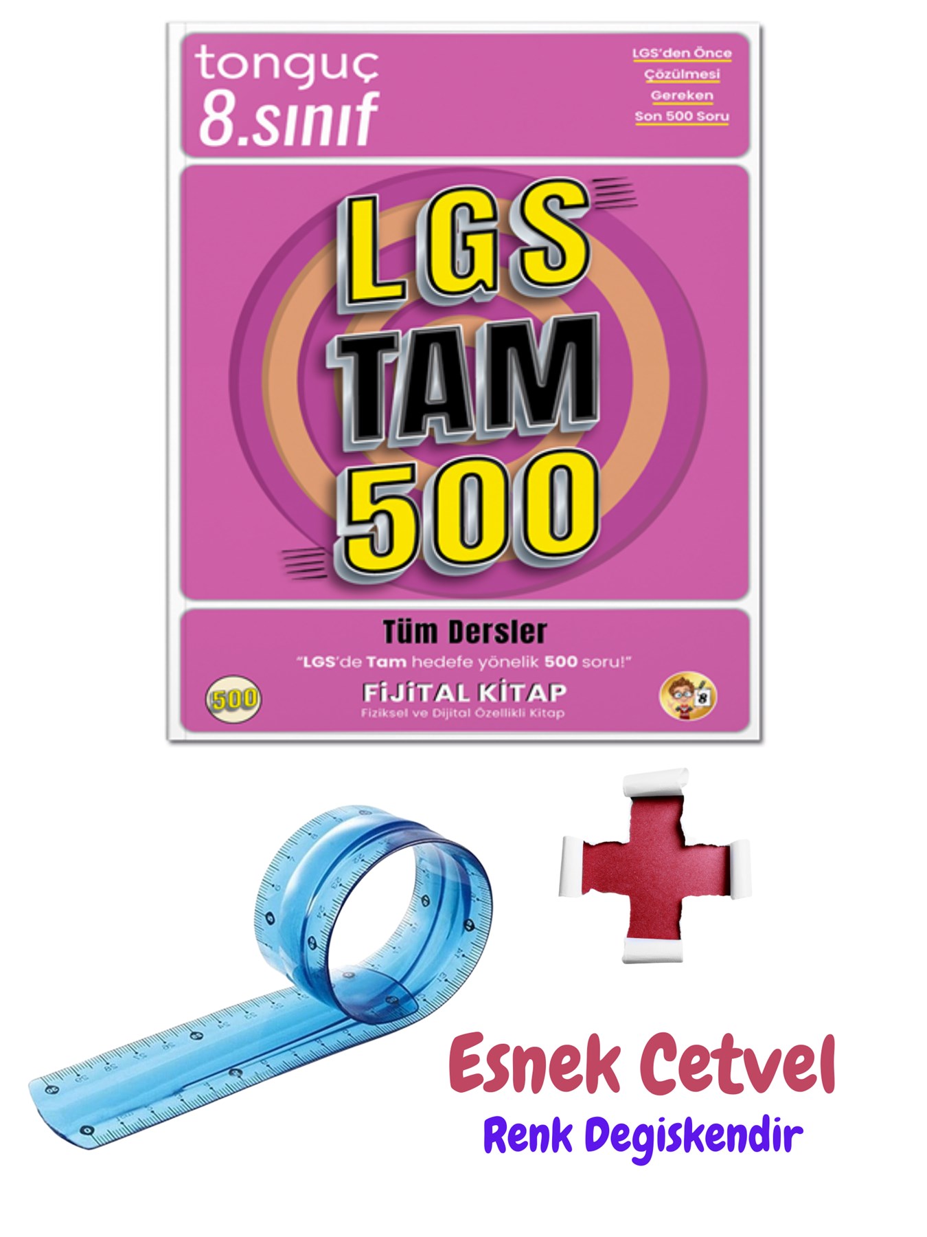 LGS Tam 500 Soru Bankası Tüm Dersler + Esnek Cetvel - Tonguç Yayınları