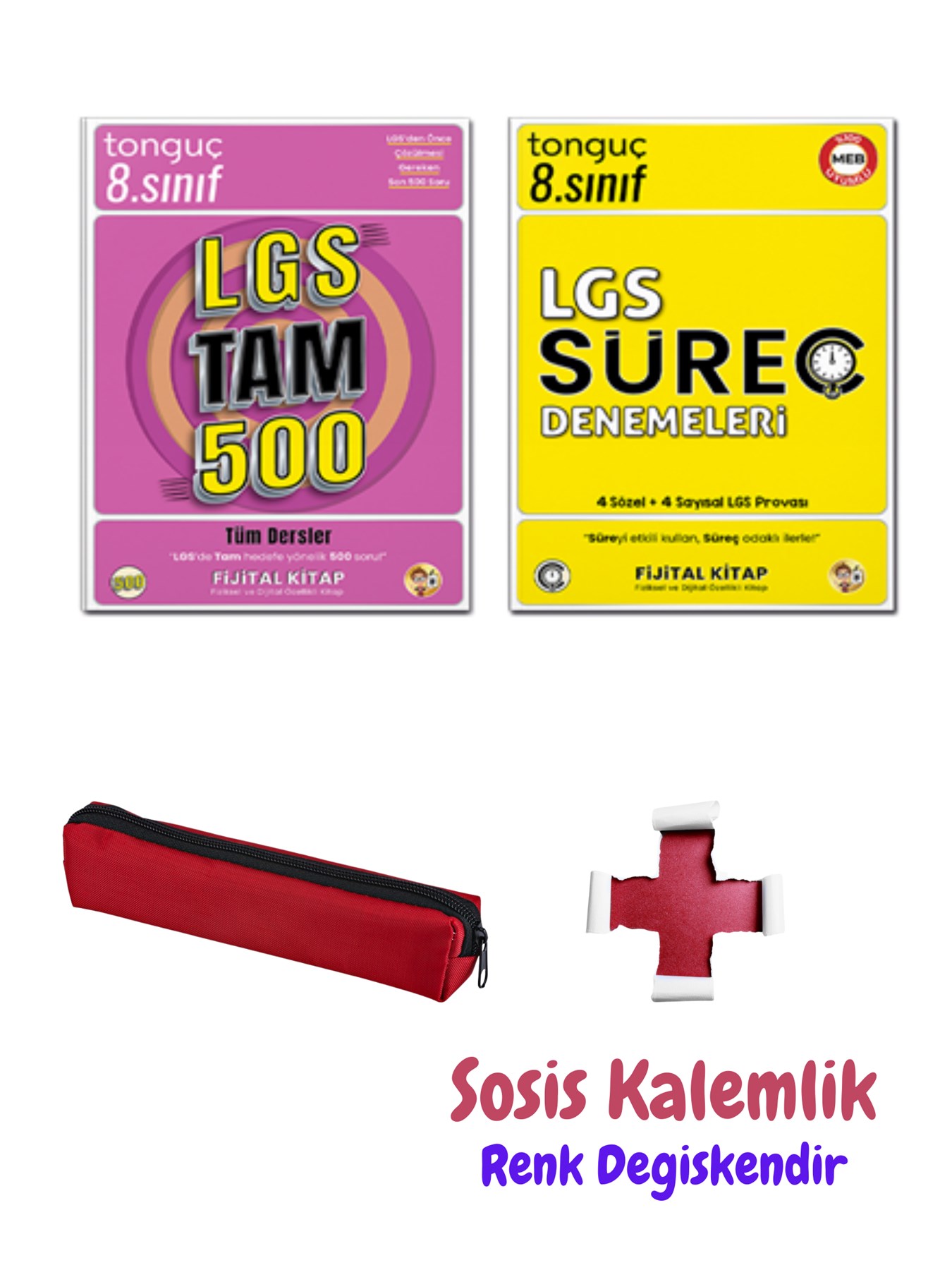 LGS Tam 500 Soru Bankası ve LGS Süreç Denemeleri + Kalem Kutusu - Tonguç Yayınları