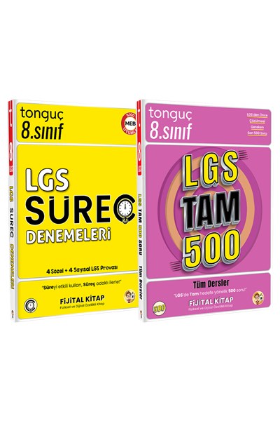LGS Tam 500 Soru Bankası ve LGS Süreç Denemeleri Tüm Dersler - Tonguç Yayınları