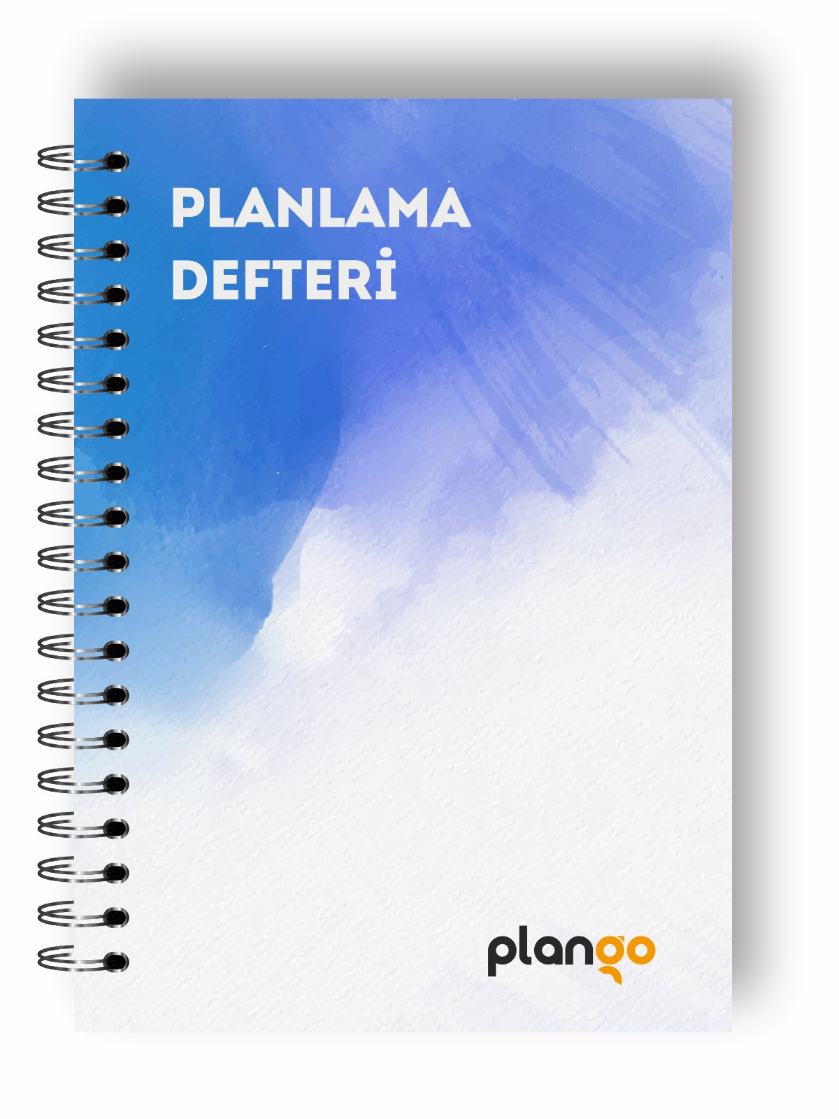 Mavi Suluboya Günlük Planlayıcı Defter  Daily Planner  Ders Çalışma Planlayıcı Defteri  Planlama