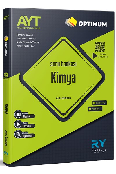 Opti̇mum Ayt Kimya Tamamı Video Çözümlü Soru Bankası Akıllı Tahta Uyumlu Referans Yayınları
