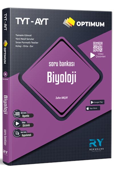 Opti̇mum Tyt Ayt Biyoloji Tamamı Video Çözümlü Soru Bankası Akıllı Tahta Uyumlu Referans Yayınları