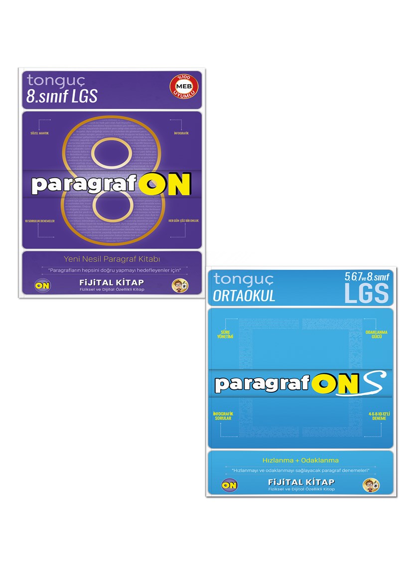 ParagrafON + ParagrafONS - 5,6,7. Sınıf ve LGS Paragraf Soru Bankası - Tonguç Akademi